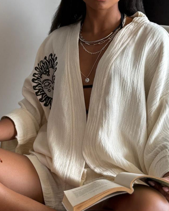 Noirsoleil ensemble Artisanal  – 100% Coton Naturel