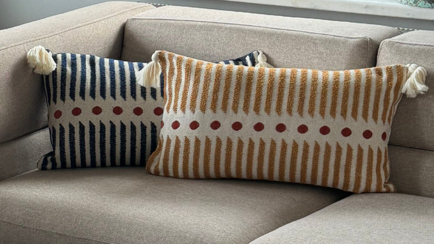 Housse de Coussin POINT – Texture Jacquard Moderne & Élégante