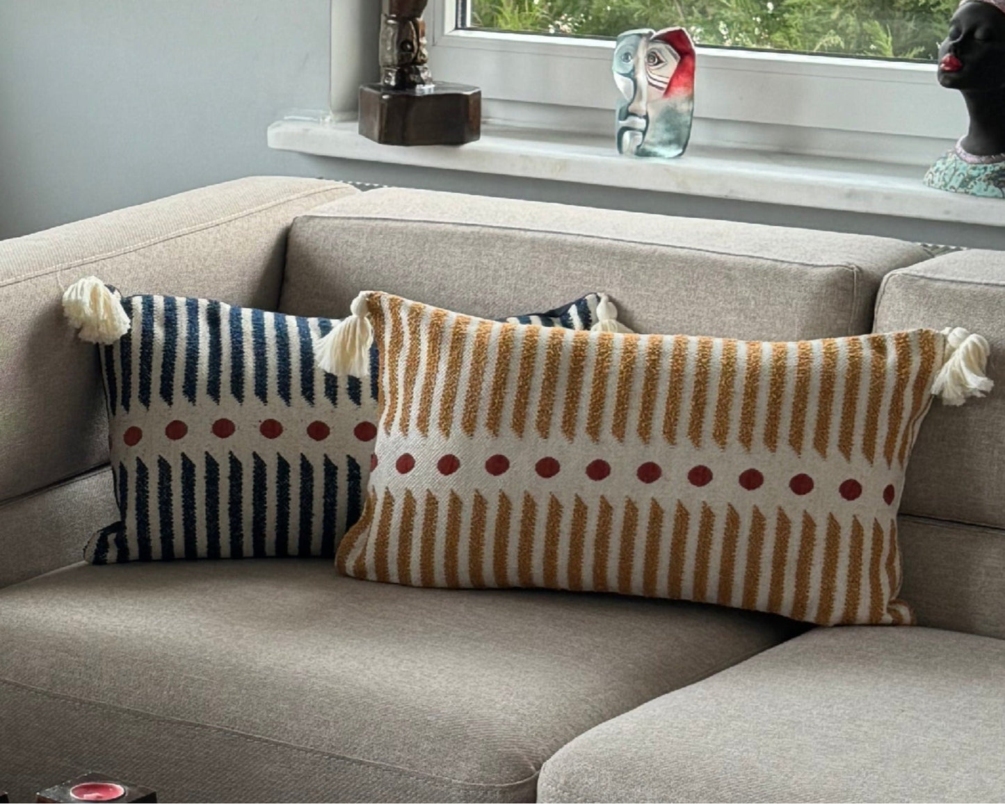 Housse de Coussin POINT – Texture Jacquard Moderne & Élégante