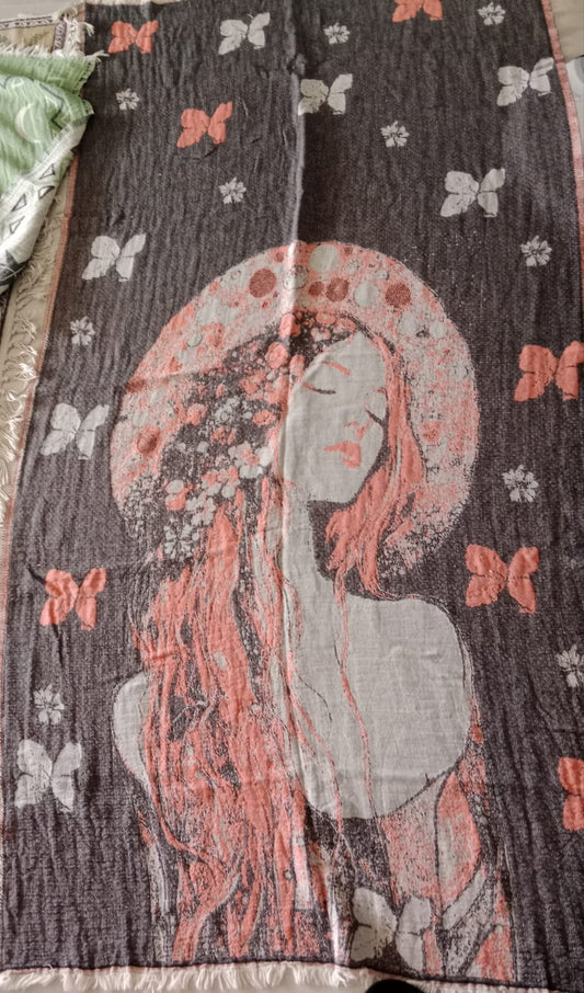 Serviette de plage élégante, en coton, et stylée